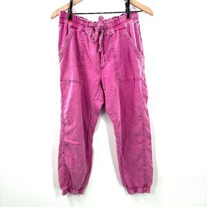 by Anthropologie Rhys Utility Jogger Pink pants elastic drawstring waist M
